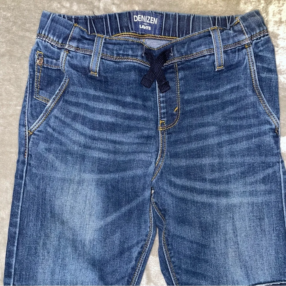 GAP Kids Distressed Blue Jeans & Tan Pattern Shorts Bundle Size 12 Boy